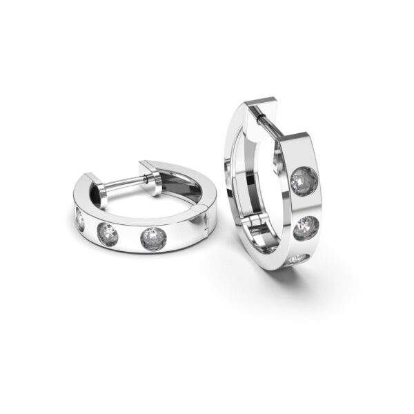 Dazzling Crystal Hoops