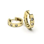 Dazzling Crystal Hoops