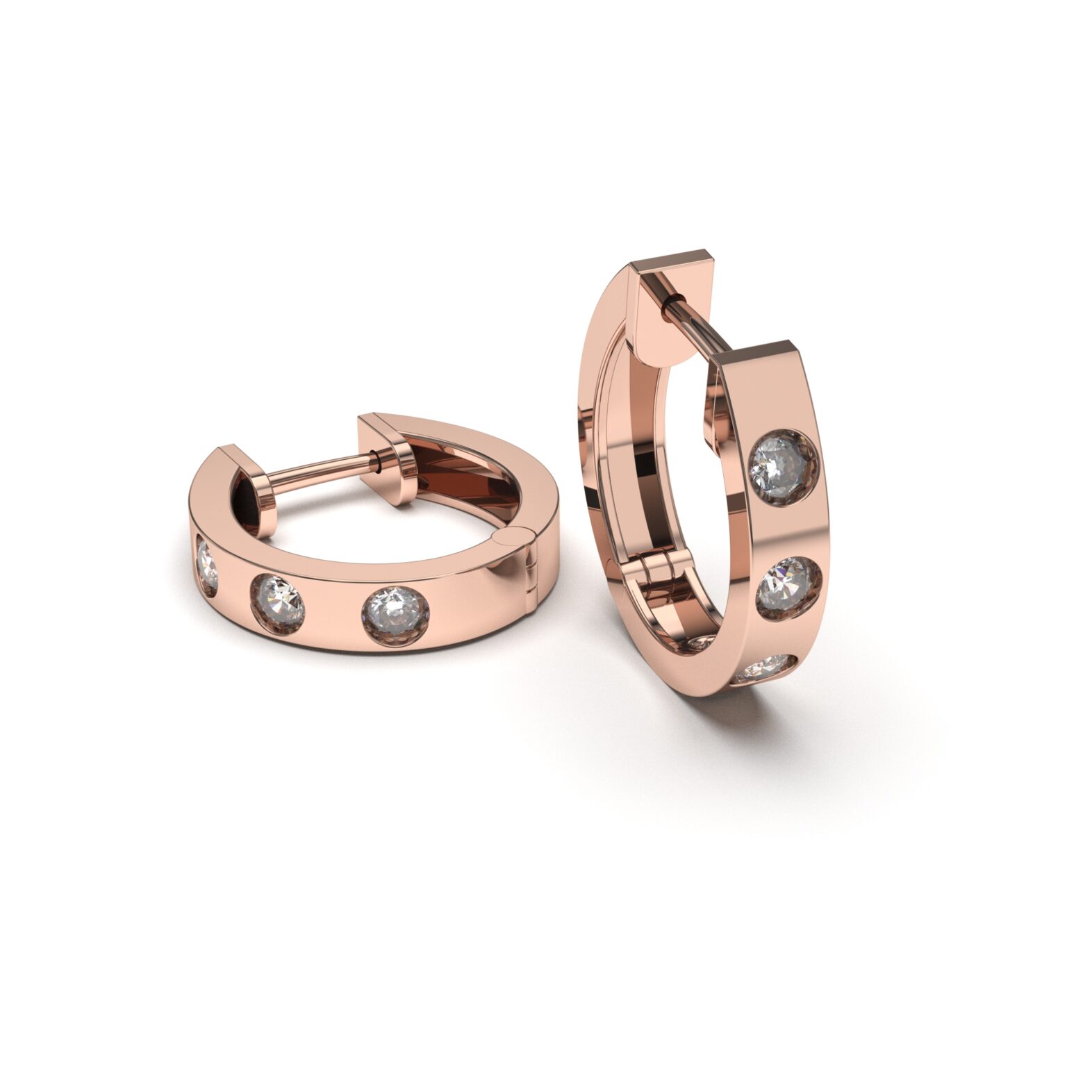 Dazzling Crystal Hoops