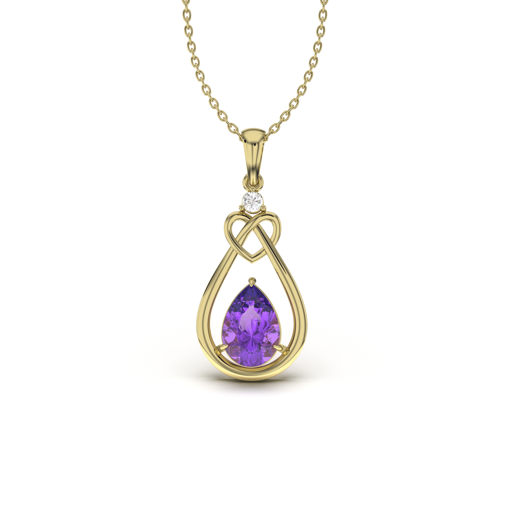 Knotted Heart Pendant