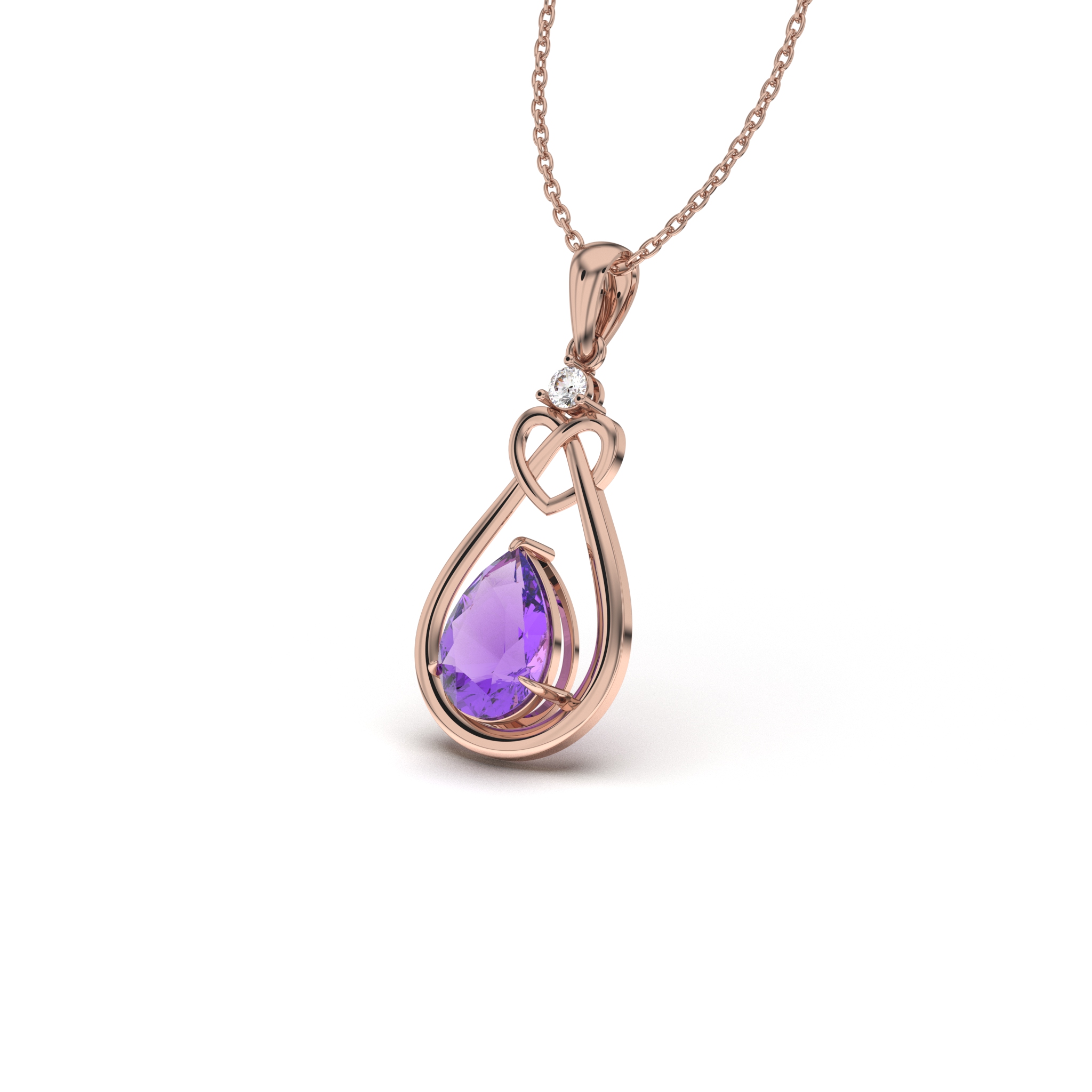 Knotted Heart Pendant