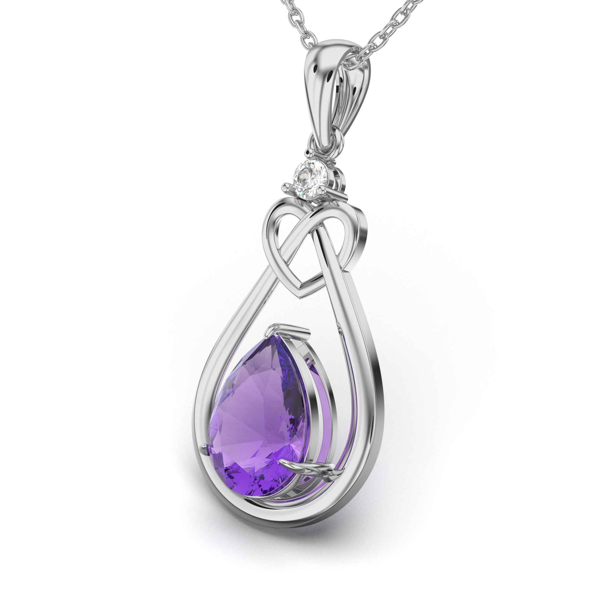 Knotted Heart Pendant