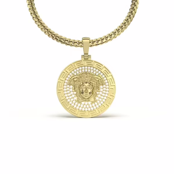 Medusa Medallion Pendant