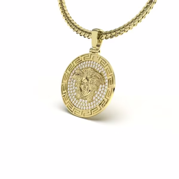 Medusa Medallion Pendant