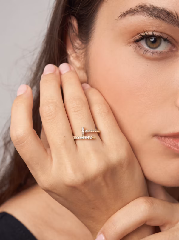 Diamond Nail Ring