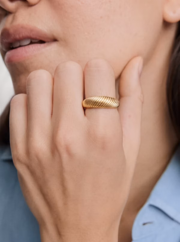 Croissant Dome Ring