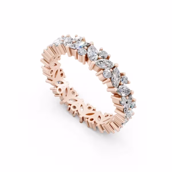Marquise Eternity Diamond Ring
