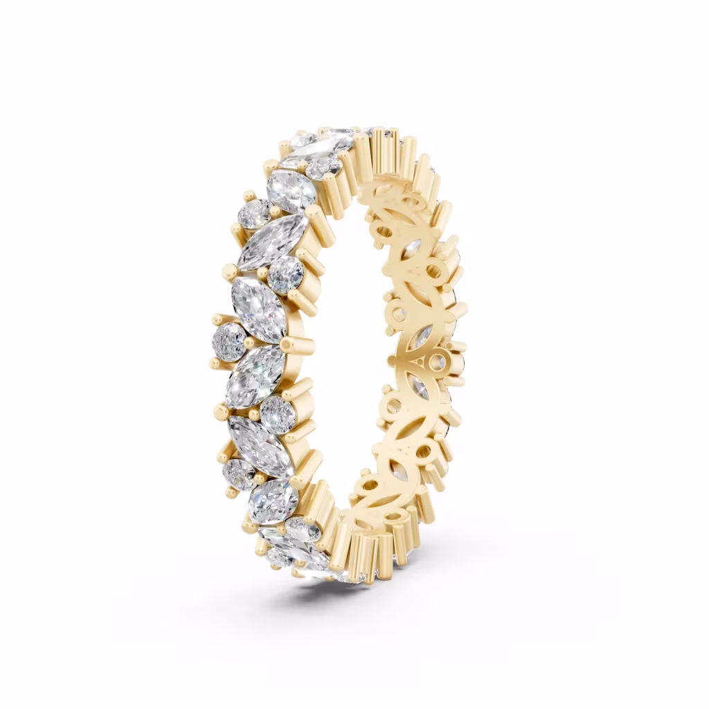 Marquise Eternity Diamond Ring