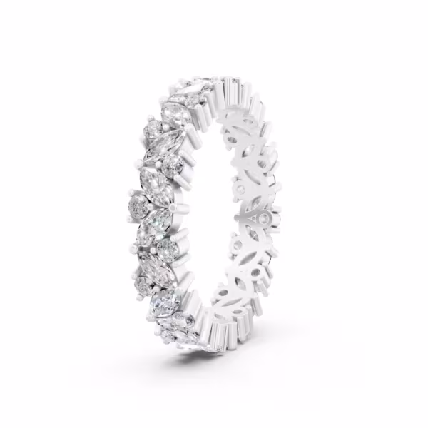 Marquise Eternity Diamond Ring