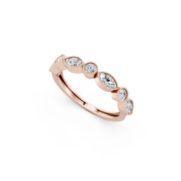 Marquise Round Wedding Ring