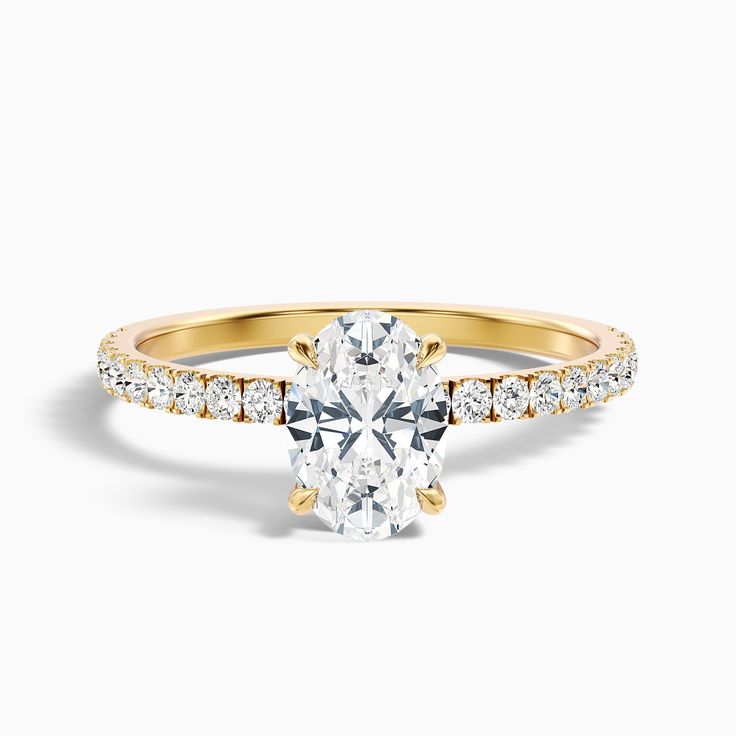 Pave Oval Engagement