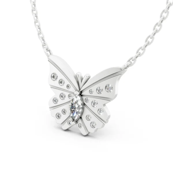 Diamond Butterfly Necklace