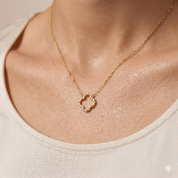Diamond Clover Necklace