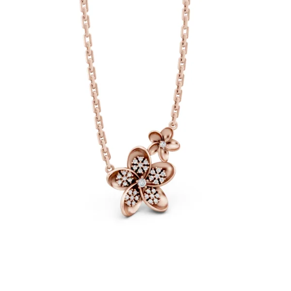 Diamond Flower Necklace