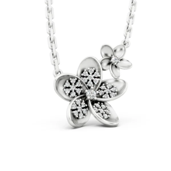 Diamond Flower Necklace