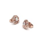 Floral Round Earrings