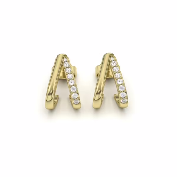 Elegant V-Shape Diamond