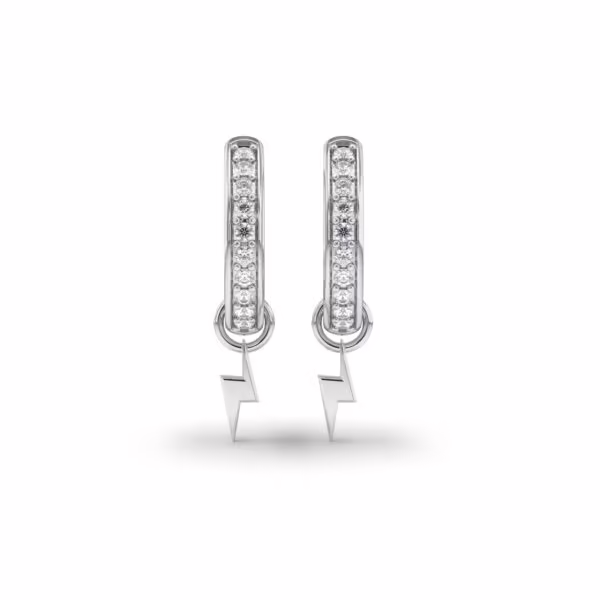 Lightning Hoop Earrings