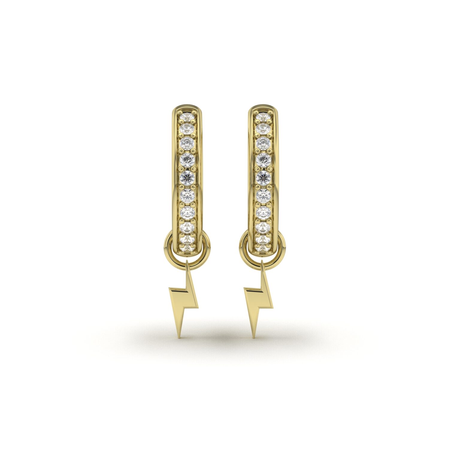 Lightning Hoop Earrings