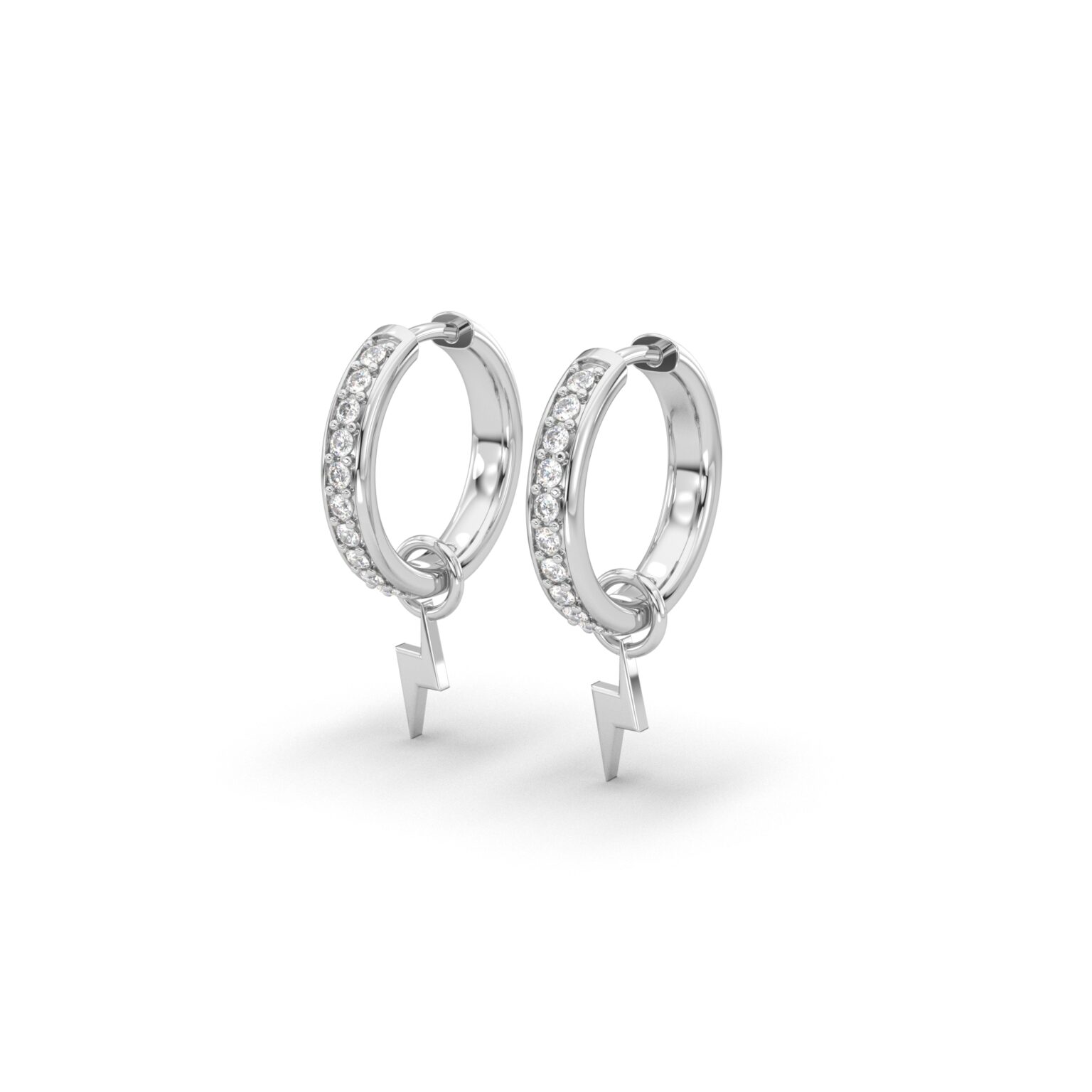 Lightning Hoop Earrings