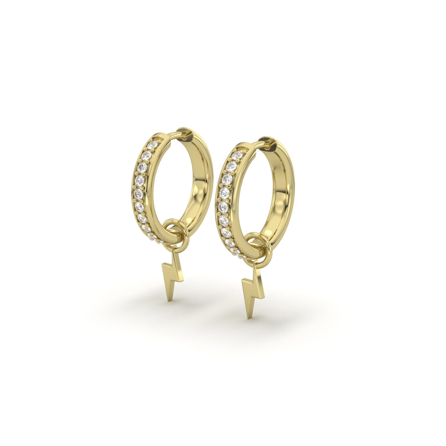 Lightning Hoop Earrings