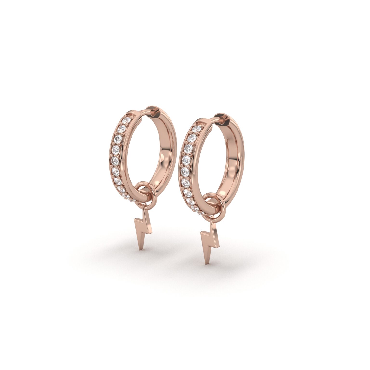 Lightning Hoop Earrings