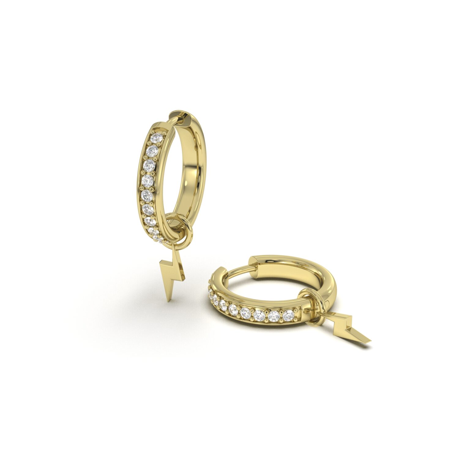 Lightning Hoop Earrings
