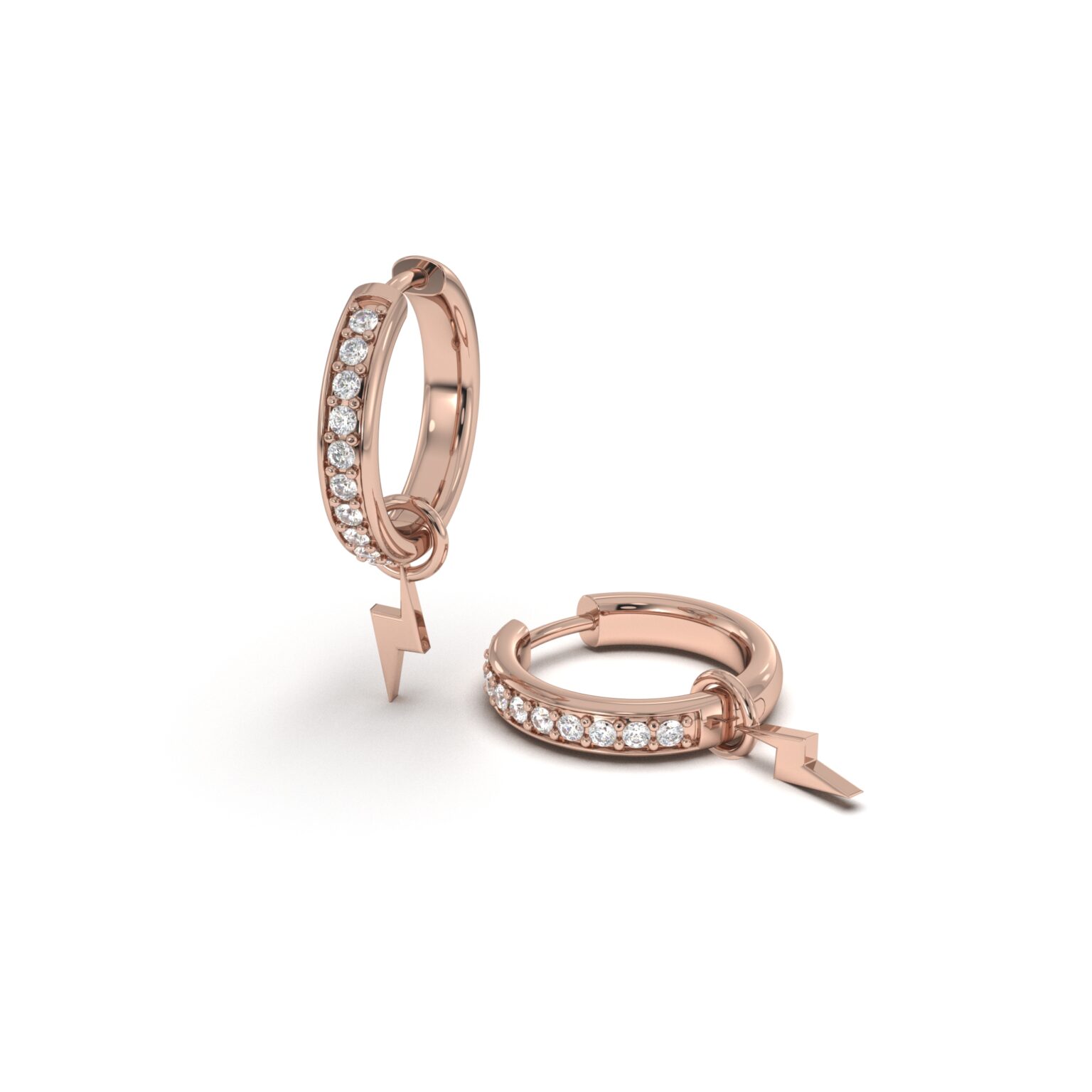 Lightning Hoop Earrings