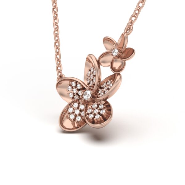 Diamond Flower Pendant