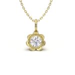 Flower Solitaire Charm