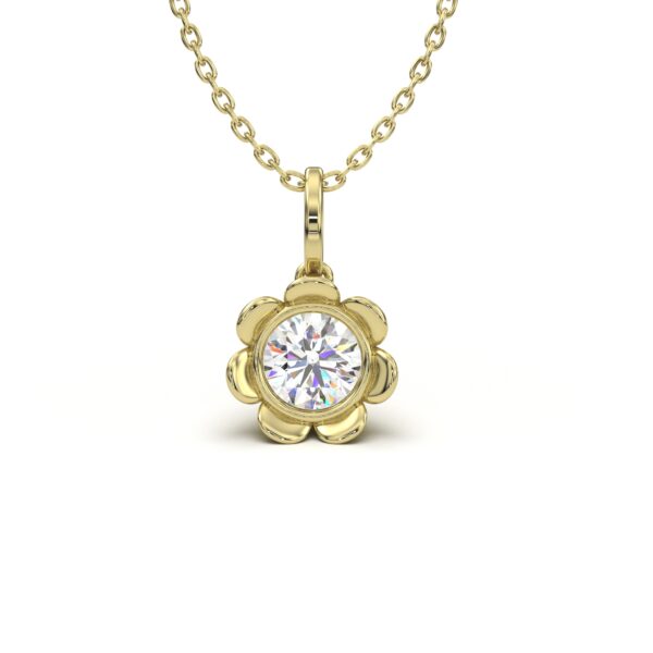 Flower Solitaire Pendant