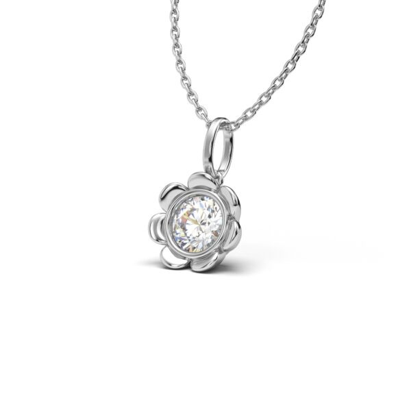 Flower Solitaire Pendant