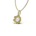 Flower Solitaire Charm