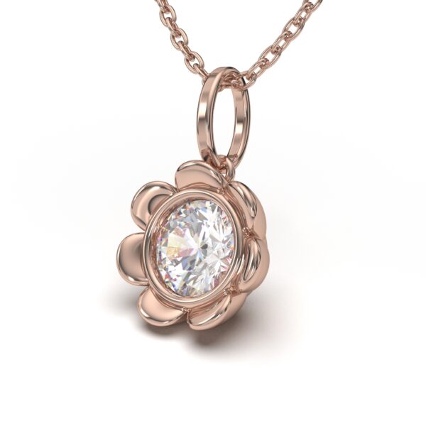 Flower Solitaire Pendant
