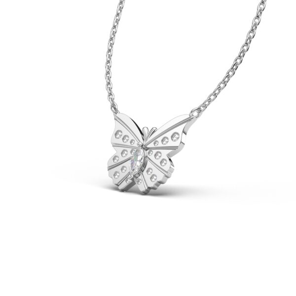 Diamond Butterfly Pendant