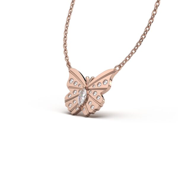 Diamond Butterfly Pendant