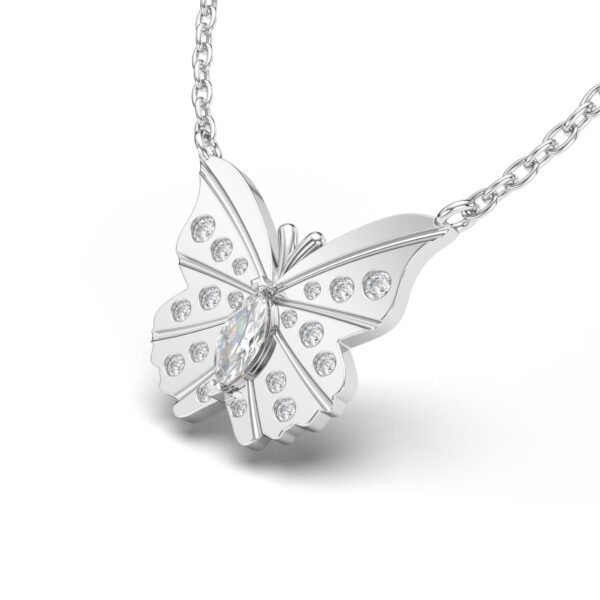 Diamond Butterfly Pendant