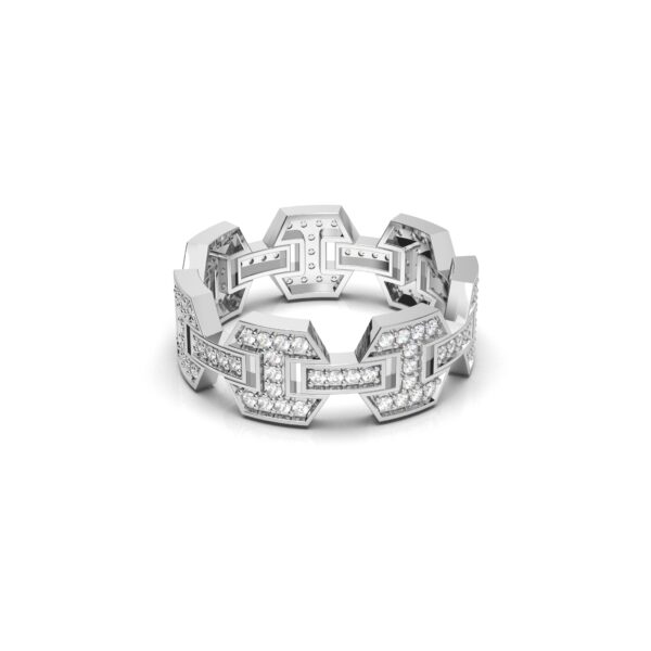 Geometric Diamond Ring