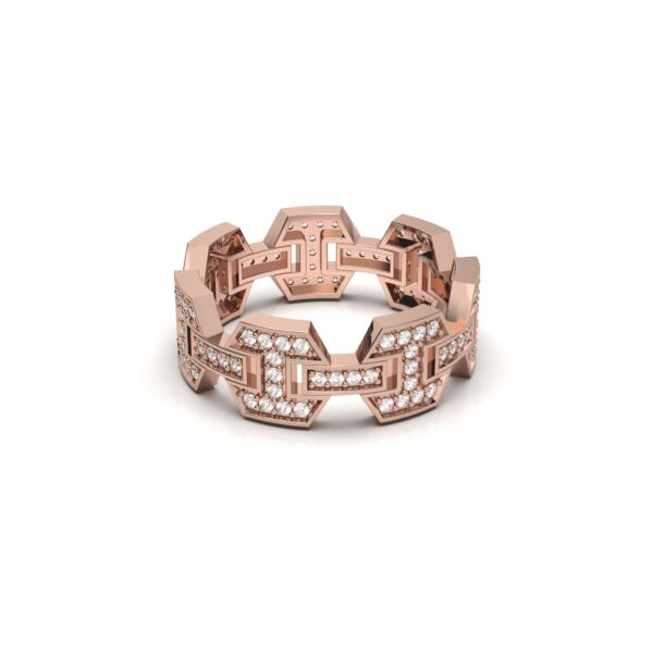 Geometric Diamond Ring