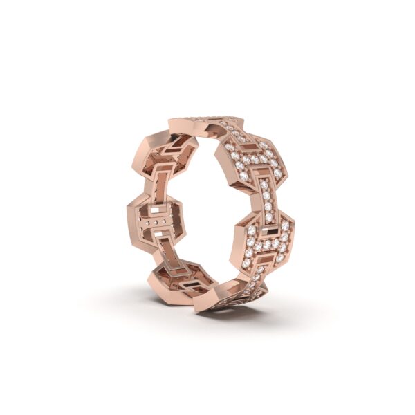 Geometric Diamond Ring
