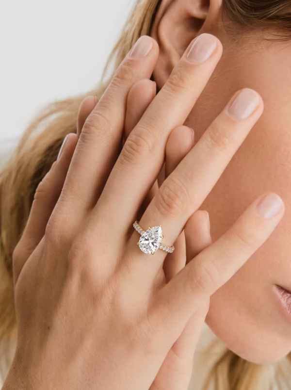 Teardrop Solitaire Ring