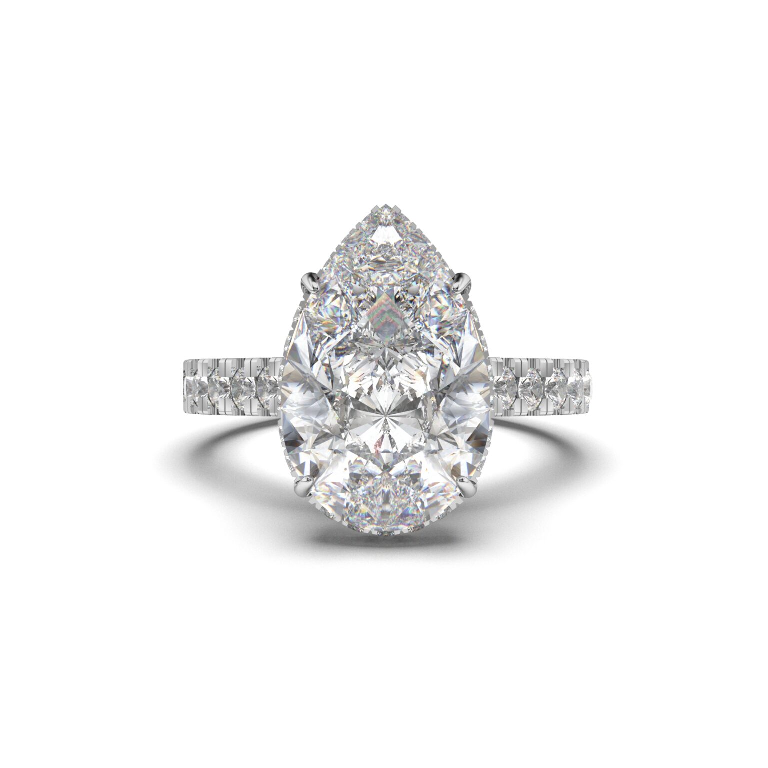 Teardrop Solitaire Ring