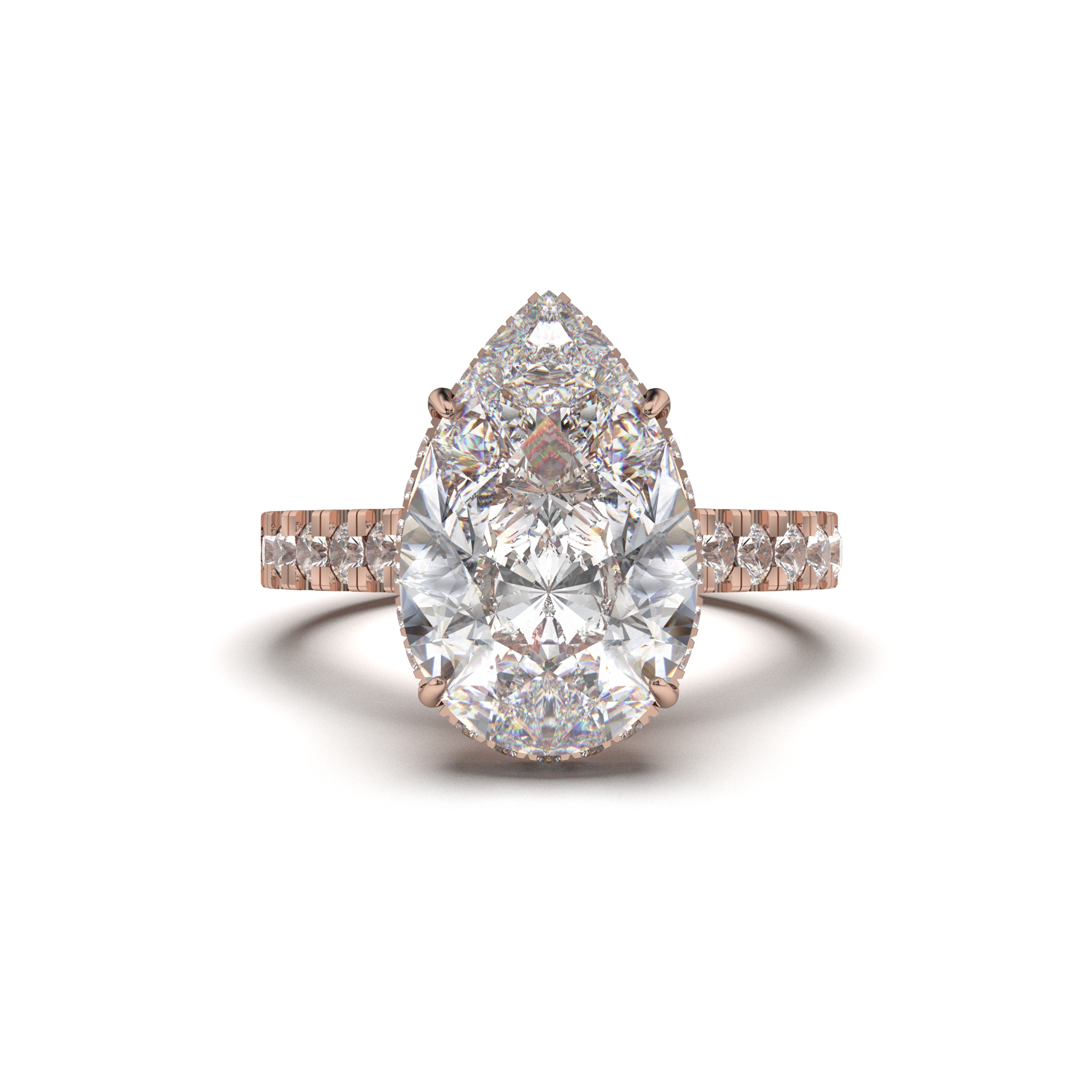 Teardrop Solitaire Ring