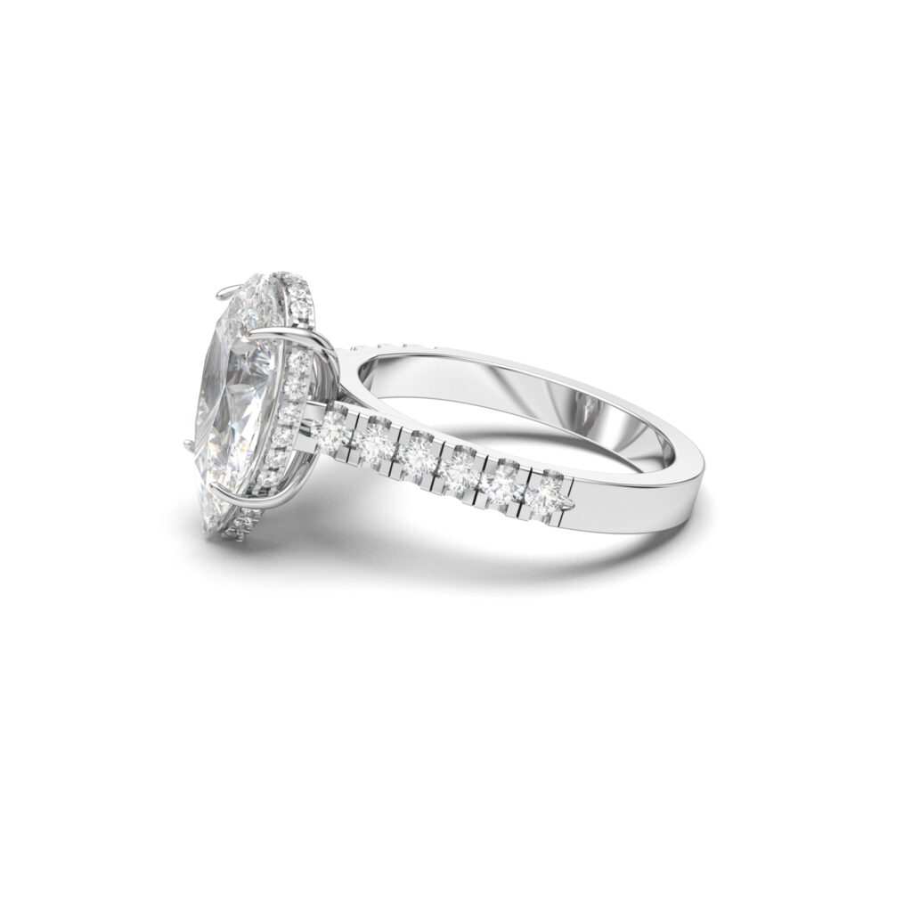 Teardrop Solitaire Ring