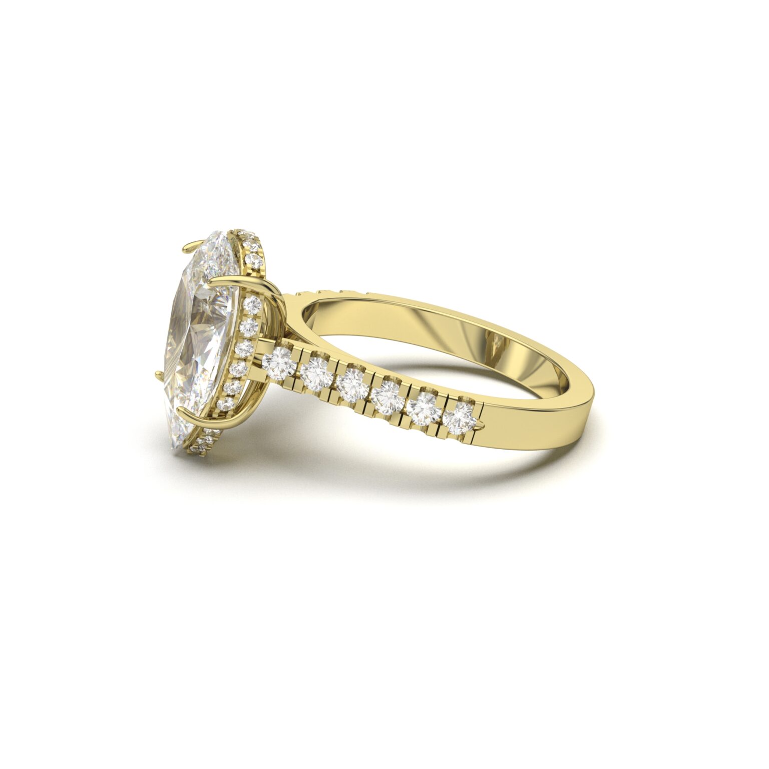 Teardrop Solitaire Ring