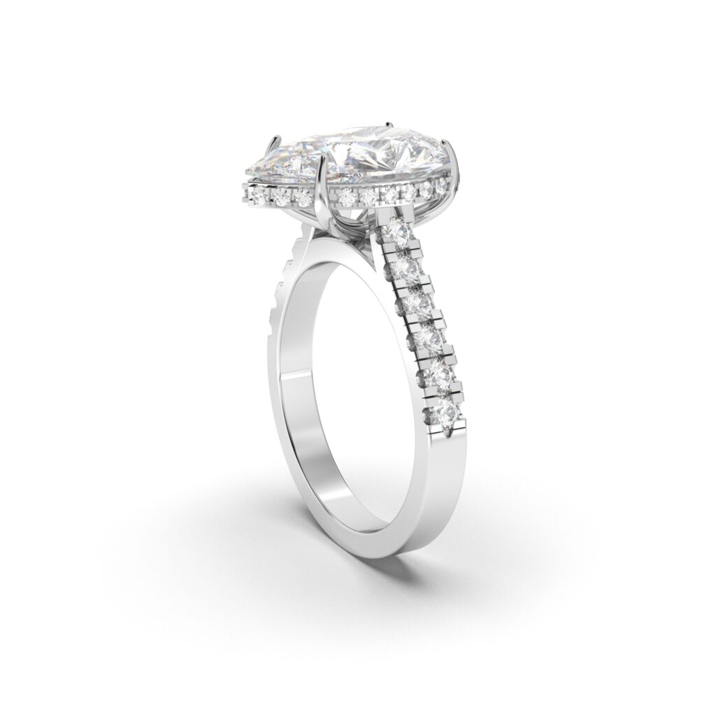 Teardrop Solitaire Ring