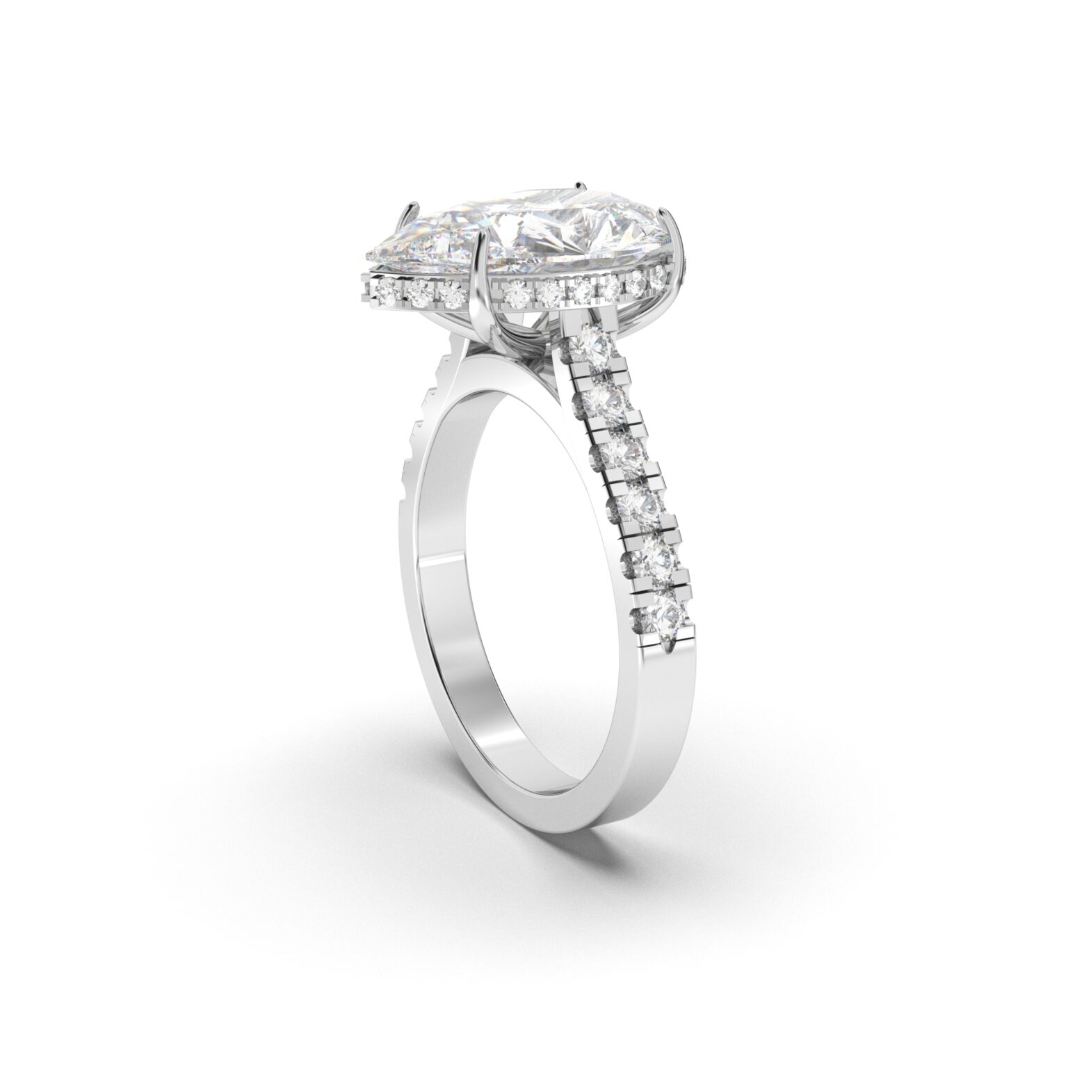 Teardrop Solitaire Ring