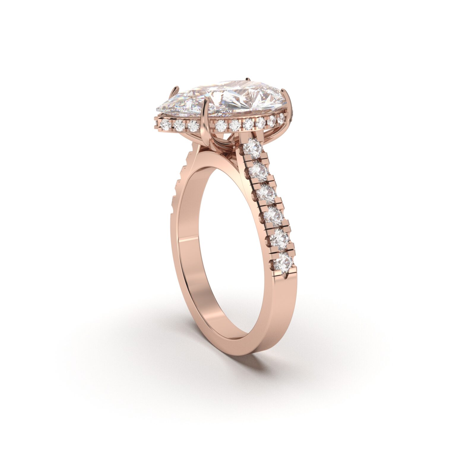 Teardrop Solitaire Ring
