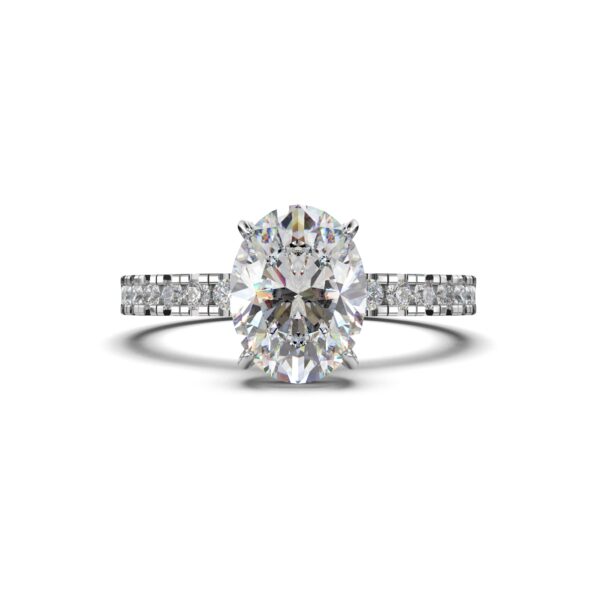 Pave Oval Engagement