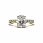 Pave Oval Engagement
